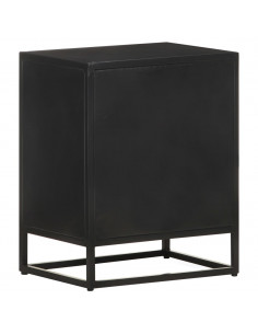 Comodino 40x30x50 cm in Legno di Mango Grezzo