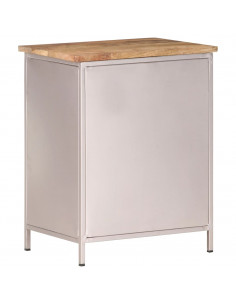 Comodino 40x30x50 cm in Legno di Mango Grezzo