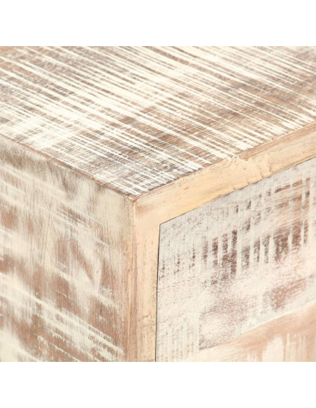 Comodino 40x30x50 cm in Legno Massello di Acacia