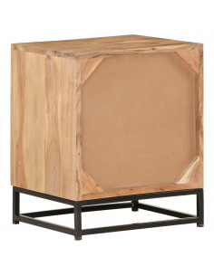 Comodino 40x30x50 cm in Legno Massello di Acacia