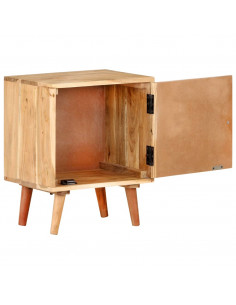 Comodino 40x30x50 cm in Legno Massello di Acacia