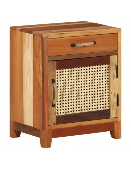 Comodino 40x30x50 cm in Legno Massello di Recupero