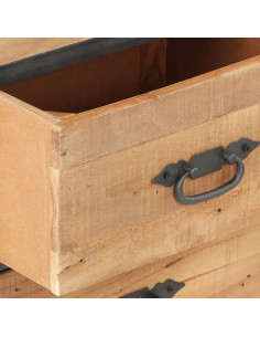 Comodino 40x30x51 cm in Legno Massello di Recupero