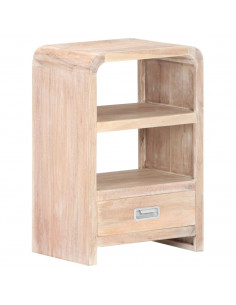 Comodino 40x30x60 cm in Legno Massello di Acacia