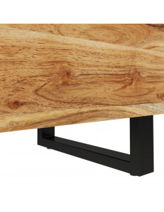 Comodino 40x33x46 cm in Legno Massello di Acacia