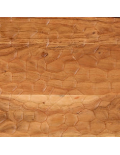 Comodino 40x33x46 cm in Legno Massello di Acacia
