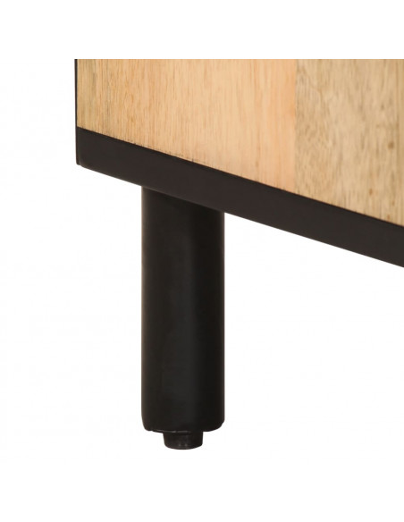 Comodino 40x33x46 cm in Legno Massello di Mango