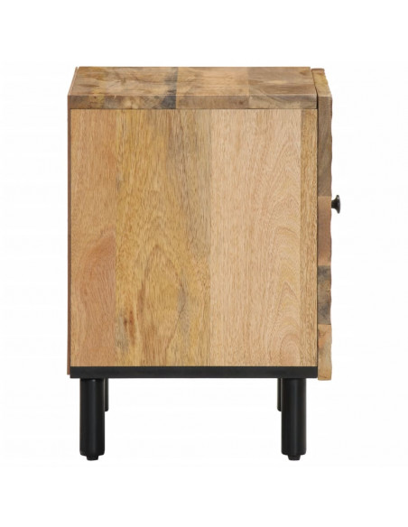 Comodino 40x33x46 cm in Legno Massello di Mango