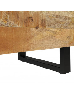 Comodino 40x33x46 cm in Legno Massello di Mango