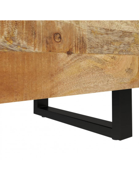 Comodino 40x33x46 cm in Legno Massello di Mango