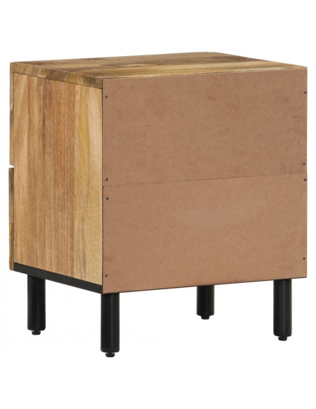 Comodino 40x33x46 cm in Legno Massello di Mango