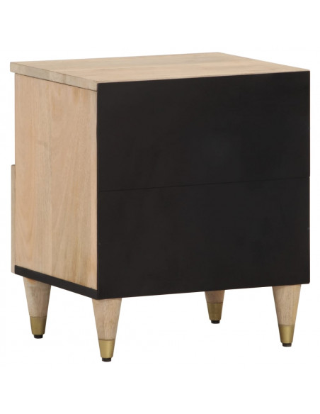 Comodino 40x33x46 cm in Legno Massello di Mango