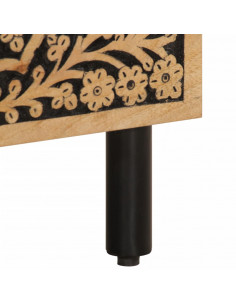 Comodino 40x33x46 cm in Legno Massello di Mango