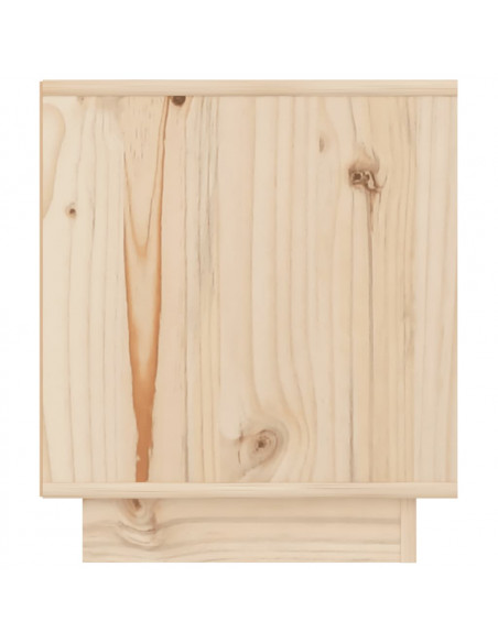 Comodino 40x34x40 cm in Legno Massello di Pino