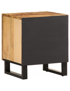 Comodino 40x34x46 cm in Legno Massello di Mango