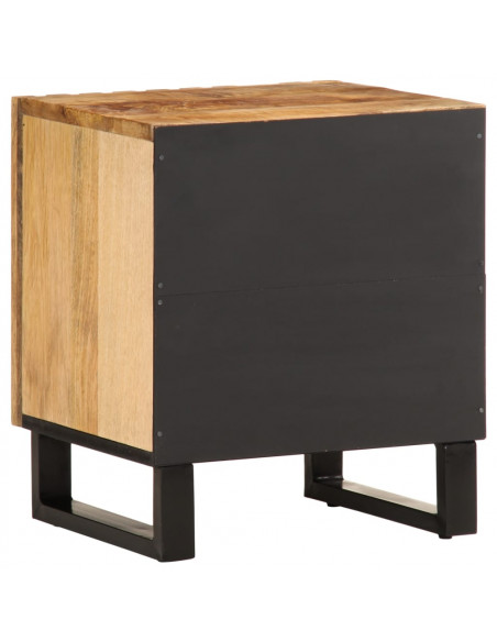 Comodino 40x34x46 cm in Legno Massello di Mango