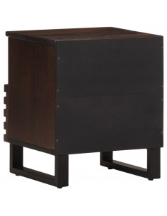 Comodino 40x34x46 cm in Legno Massello di Mango