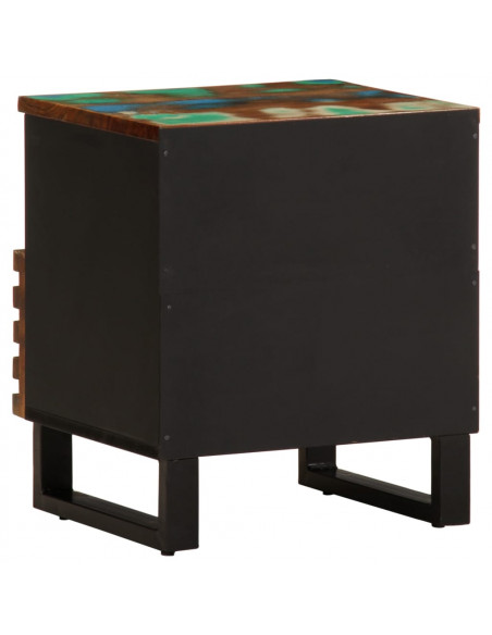 Comodino 40x34x46 cm in Legno Massello di Recupero