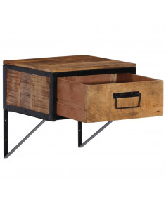 Comodino 40x35x40 cm in Legno Massello di Mango