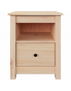 Comodino 40x35x49 cm in Legno Massello di Pino
