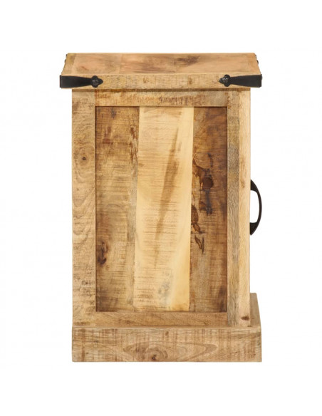Comodino 40x35x50 cm in Legno Massello di Mango