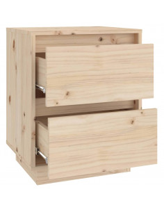 Comodino 40x35x50 cm in Legno Massello di Pino