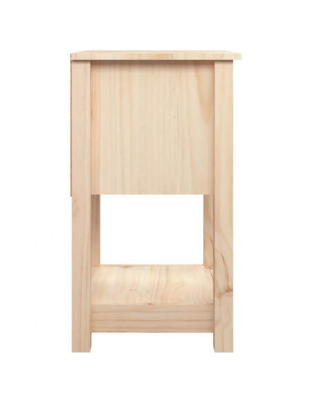 Comodino 40x35x61,5 cm in Legno Massello di Pino