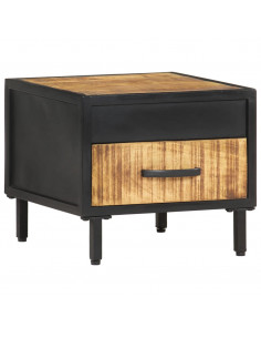 Comodino 40x40x35 cm in Legno di Mango Grezzo