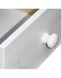 Comodino 43x34x40 cm in Legno Massello di Pino