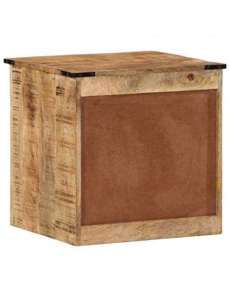 Comodino 45x40x45 cm in Legno Massello di Mango