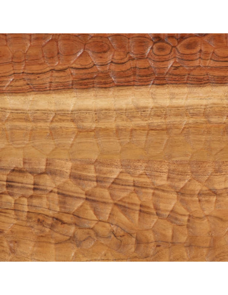 Comodino 50x33x60 cm in Legno Massello di Acacia