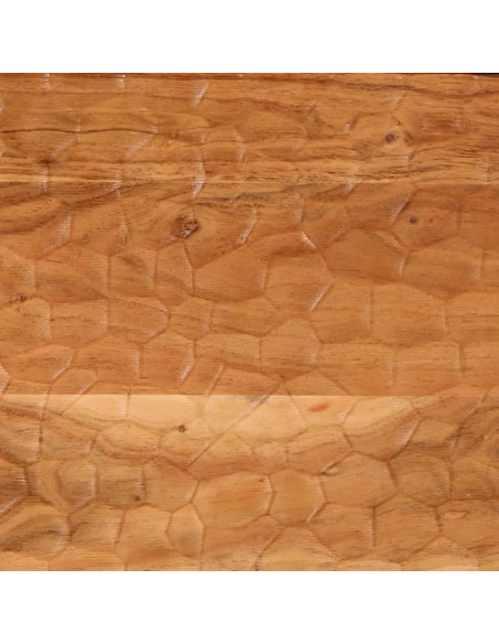 Comodino 50x33x60 cm in Legno Massello di Acacia