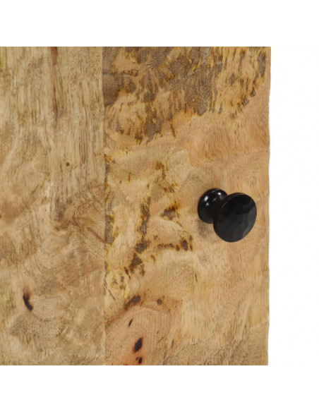 Comodino 50x33x60 cm in Legno Massello di Mango