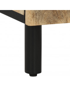 Comodino 50x33x60 cm in Legno Massello di Mango