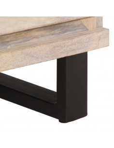 Comodino 50x34x62 cm in Legno Massello di Mango
