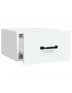 Comodino a Muro Bianco 35x35x20 cm