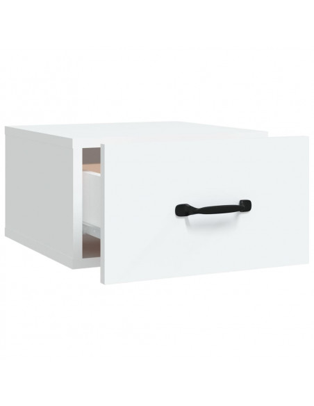 Comodino a Muro Bianco 35x35x20 cm