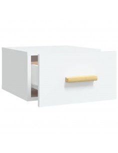 Comodino a Muro Bianco 35x35x20 cm