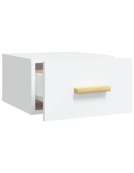 Comodino a Muro Bianco 35x35x20 cm