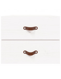 Comodino a Muro Bianco 50x36x40 cm