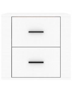 Comodino a Muro Bianco 50x36x47 cm