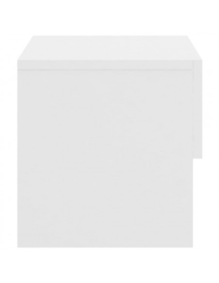 Comodino a Muro Bianco Lucido