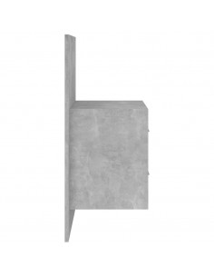 Comodino a Muro Grigio Cemento