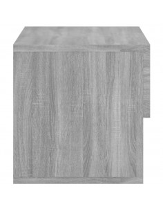 Comodino a Muro Grigio Sonoma