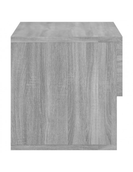 Comodino a Muro Grigio Sonoma