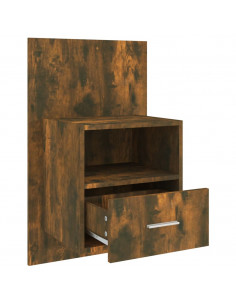 Comodino a Muro Rovere Fumo