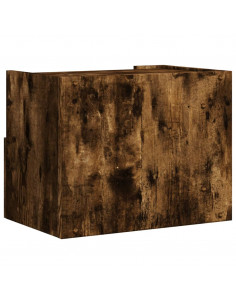 Comodino a Muro Rovere Fumo 45x30x35 cm