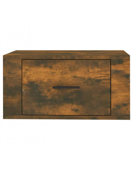 Comodino a Muro Rovere Fumo 50x36x25 cm