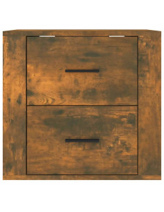 Comodino a Muro Rovere Fumo 50x36x47 cm