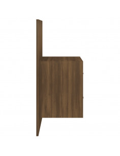 Comodino a Muro Rovere Marrone